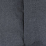 Pantalone con doppia pince in tela di lana antracite patta