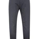 Pantalone con doppia pince in tela di lana antracite retro