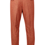 Pantalone con due pinces in lana aragosta retro