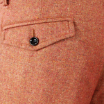 Pantalone con due pinces in lana aragosta tasca