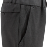 Pantalone con elastico in vita in jersey nero lato