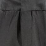 Pantalone con elastico in vita in jersey nero patta