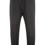 Pantalone con elastico in vita in jersey nero retro