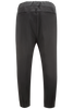 Pantalone elastico in vita in jersey nero retro