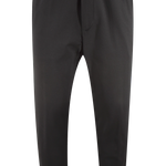 Pantalone con elastico in vita in jersey nero