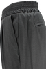 Pantalone con elastico in vita in cotone grigio scuro lato