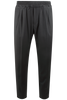 Load image into Gallery viewer, Pantalone con elastico in vita in cotone grigio scuro