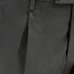 Pantalone con una pince in cotone nero pince