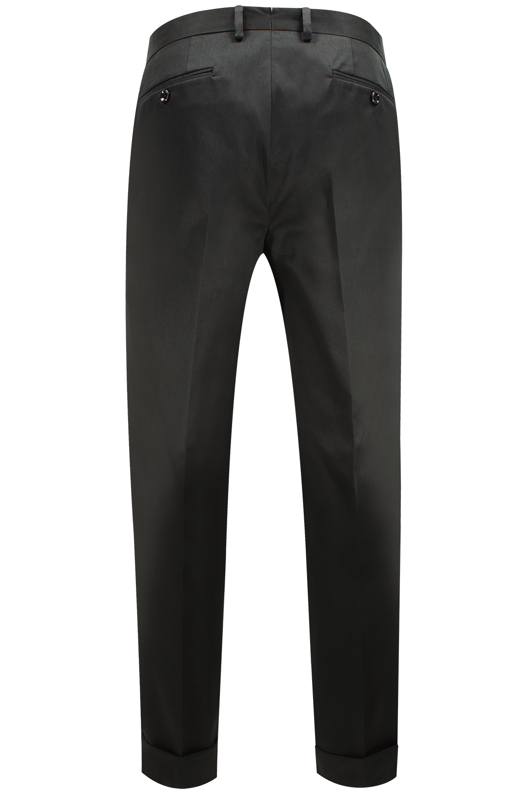 Pantalone con una pince in cotone nero retro
