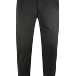 Pantalone con una pince in cotone nero