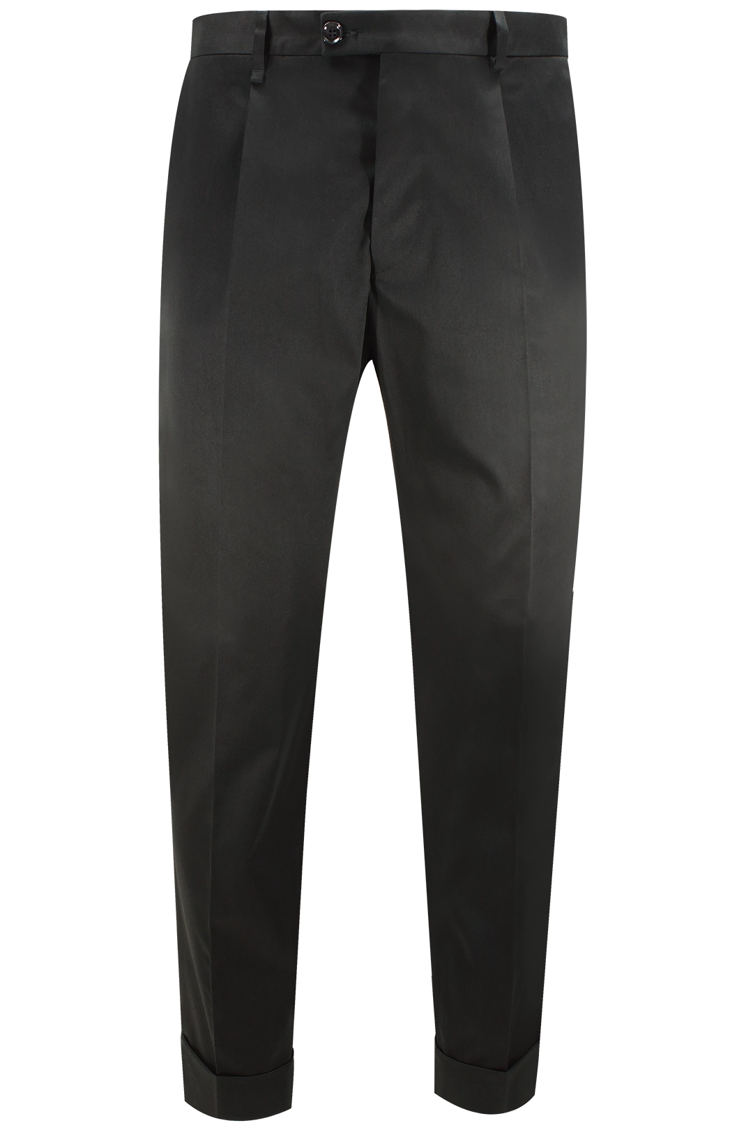 Pantalone con una pince in cotone nero