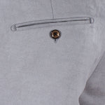 Pantalone in jersey grigio perla taschino