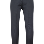 Pantalone in lana nera fantasia tono su tono retro