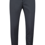 Pantalone in lana nera fantasia tono su tono