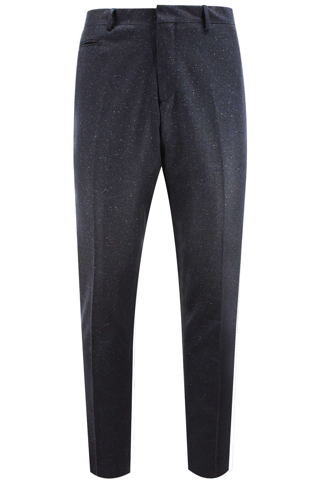 Pantalone in lana puntinata blu