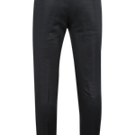 Pantalone in puro lino nero retro