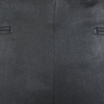 Pantalone in puro lino nero tessuto