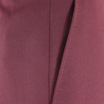 Pantalone loose fit con pince in jersey bordeaux tasca