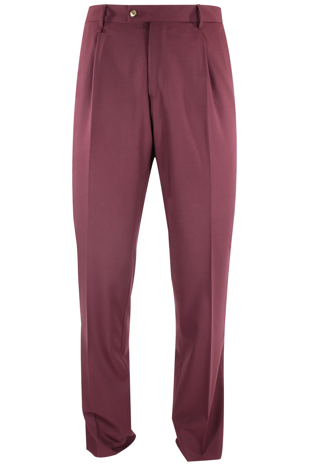 Pantalone loose fit con pince in jersey bordeaux