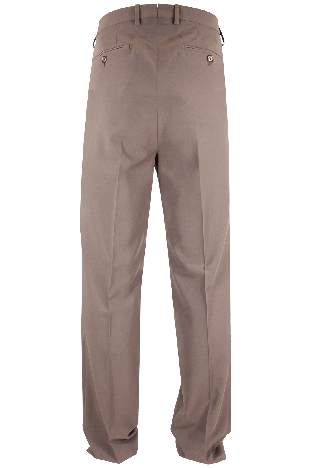 Pantalone loose fit con pince in jersey greige retro