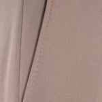 Pantalone loose fit con pince in jersey greige tasca