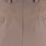 Pantalone loose fit con pince in jersey greige tessuto