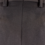 Pantalone loose fit con pince in jersey marrone tessuto