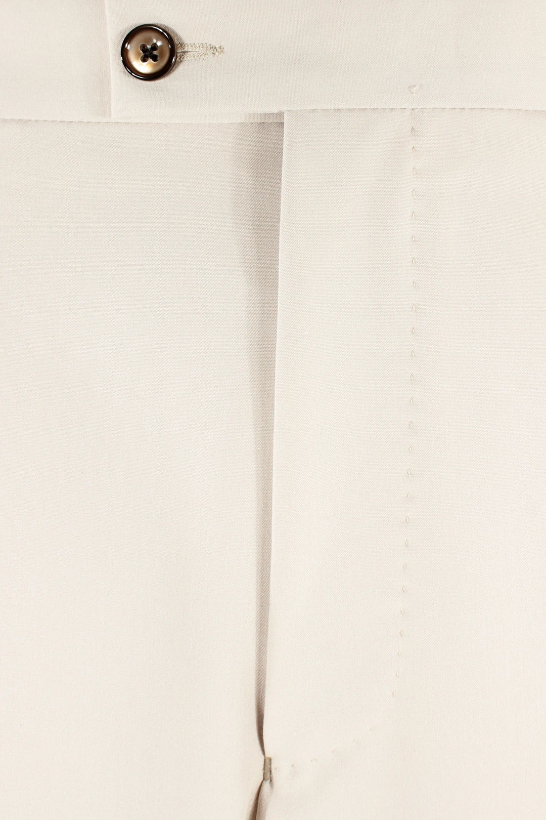 Pantalone loose fit con pince in jersey sabbia patta