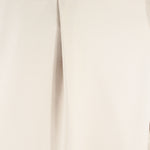 Pantalone loose fit con pince in jersey sabbia pince