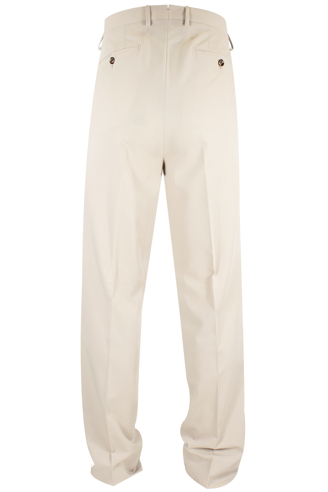 Pantalone loose fit con pince in jersey sabbia retro