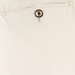 Pantalone loose fit con pince in jersey sabbia taschino