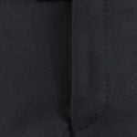 Pantalone loose fit in lana nera patta