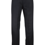 Pantalone loose fit in lana nera retro