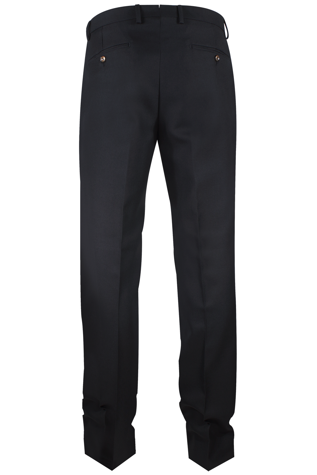 Pantalone loose fit in lana nera retro