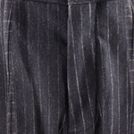 Pantalone pince e coulisse in jersey blu gessato coulisse