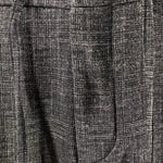 Pantalone con pince e coulisse in jersey a quadri grigio coulisse