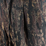 Pantalone con pince e coulisse in lana e cotone camouflage pince