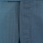 Pantalone una pince in lana mohair petrolio patta