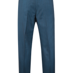 Pantalone una pince in lana mohair petrolio retro