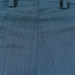 Pantalone una pince in lana mohair petrolio tessuto