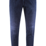 Pantalone in velluto millerighe blu