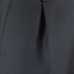 Pantalone loose fit con pince in lana nera pince