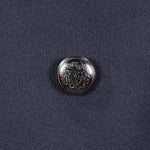 Cappotto doppiopetto in lana blu navy bottone