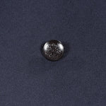 Cappotto doppiopetto in pura lana blu notte bottone