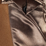 Cappotto doppiopetto in pura lana cammello taschino