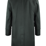 Cappotto doppiopetto in pura lana verde retro