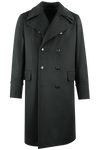 Cappotto doppiopetto in pura lana verde