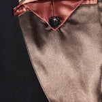 Cappotto peacoat in lana nera taschino