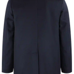 Cappotto spolverino in pura lana blu notte retro