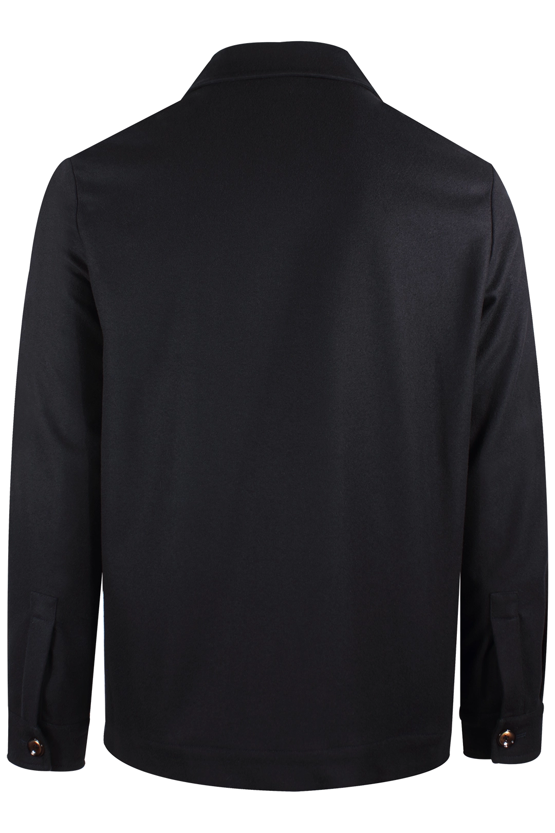 Giacca camicia in lana blu notte retro